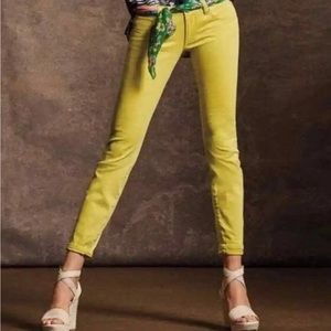 CAbi Citron Skinny Jeans Size 14 EUC